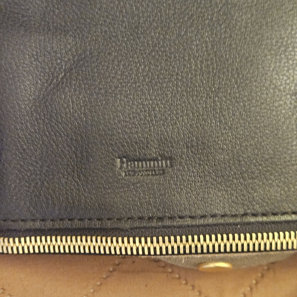 Hammitt Montana Crossbody NWT Reversible Black Pewter Leather Bag - Picture 4 of 14